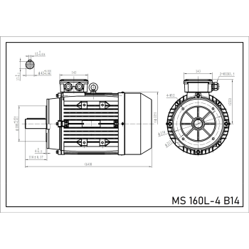 Silnik elektryczny 15kW 1400 obr/min. 160 B14